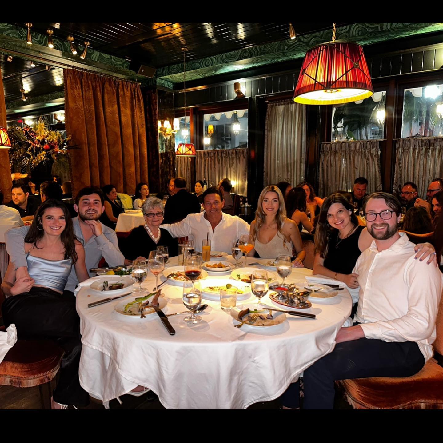 Guests at a previous dinner with Jordan Belfort
